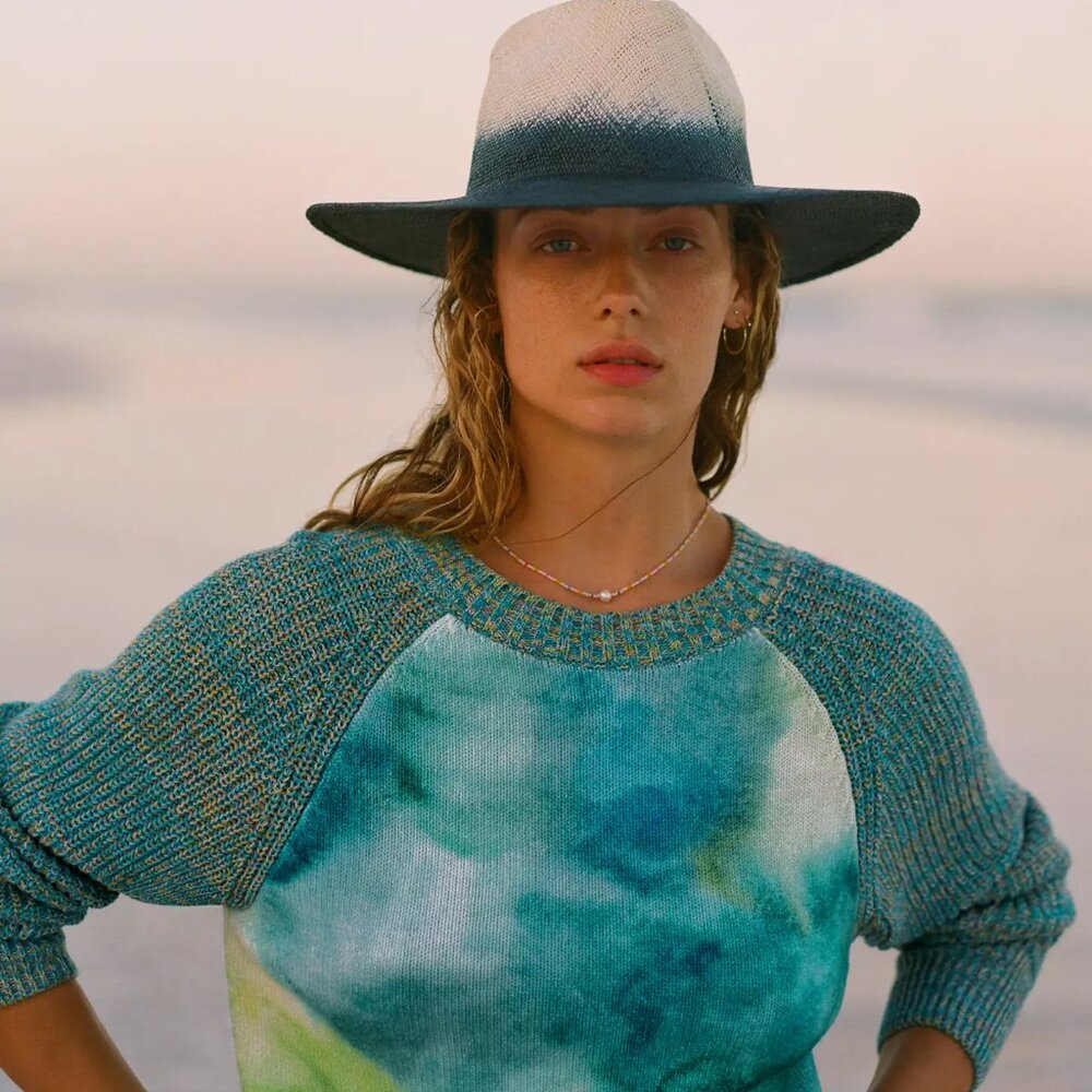 Anthropologie Watercolor Tie-Dye Sweater